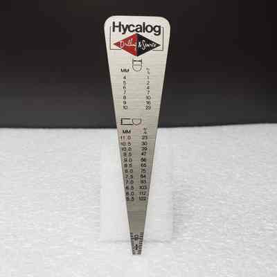 [Wedge Ruler] Hycalog, Red - Side B: View of Side B
