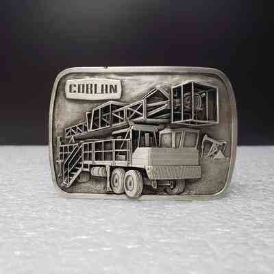 [Belt Buckle] Corlan, Service Truck, Antique-Silver
