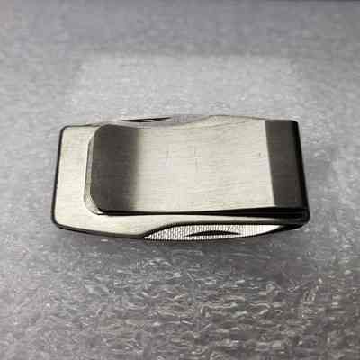 [Pocket Knife] Westcamp Catering Ltd, Money Clip, 1981 - Back Closed: View of back with money clip when closed
