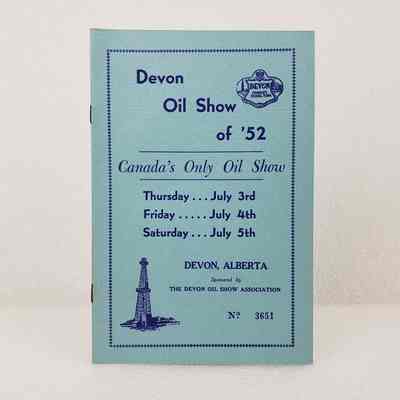 [Programme] "Devon Oil Show of '52", No. 3651