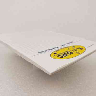 Angled View of Notepad, Top-Right Corner