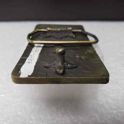 [Belt Buckle] Border Drilling Co. Ltd., Antique-Bronze - Hook: Close-up view of the hook.