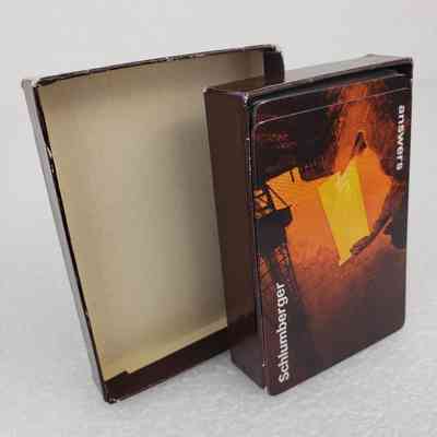 Angled View of Playing Cards, Opened Box