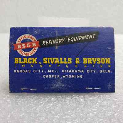 [Matchbook] Black Sivalls & Bryson Inc., 40-Strike, Blue Red Yellow