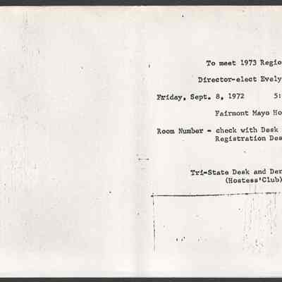 Scan of Invitation, Interior