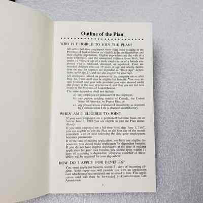 [Booklet] "Group Medical Plan", Texaco, c.1960s - First Page: View of first page
