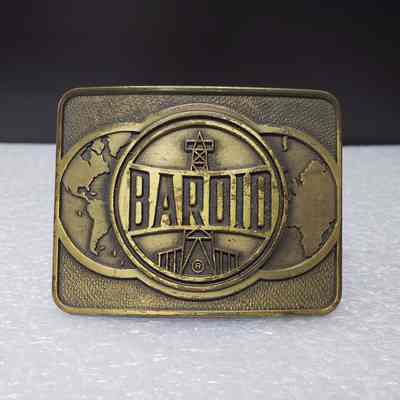 [Belt Buckle] Baroid, Rectangle Antique-Bronze