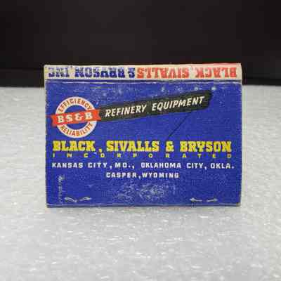 [Matchbook] Black, Sivalls & Bryson Inc, 40-strike, Blue Yellow Red