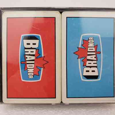 View of Playing Cards, In Box Front