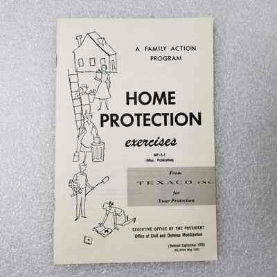 [Booklet] "Home Protection Exercises" Texaco, 1959