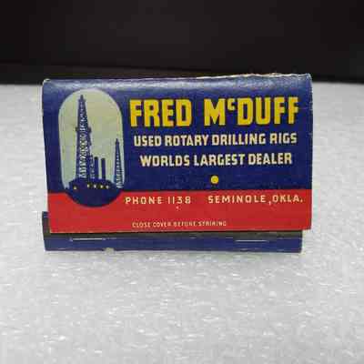 [Matchbook] Fred McDuff, 40-strike, Blue Red Yellow - Front: View of front cover