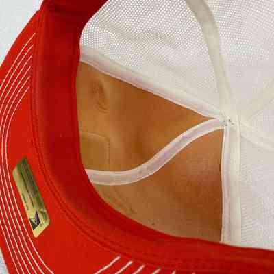 Close-Up of Interior. Sweatband and Deteriorating Foam Padding behind Crown