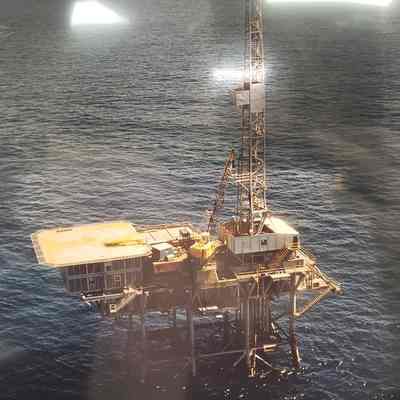 [Negative] Aerial Offshore Rig, Large