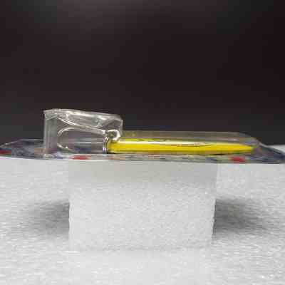 [Fishing Hook] R.J. Burd, Yellow - Side View: View from the side