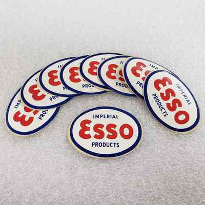 [Sticker] Imperial Esso Products, Set of 9, 49x70mm - All: View of full set