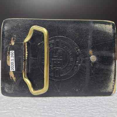 [Belt Buckle] Canterra Frontier Drilling Operations, Antique-Bronze [Damaged] - Back: View of the back.