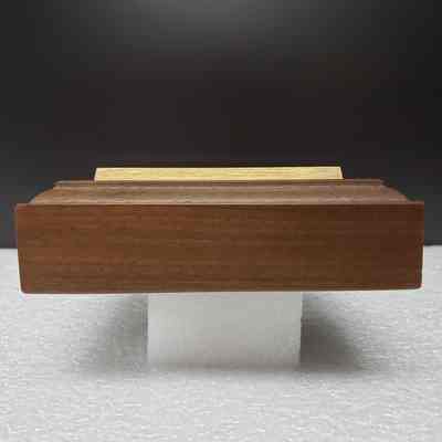 [Desk Plaque] AEC, Ross Golightly, Wood Gold - Back: View from back.