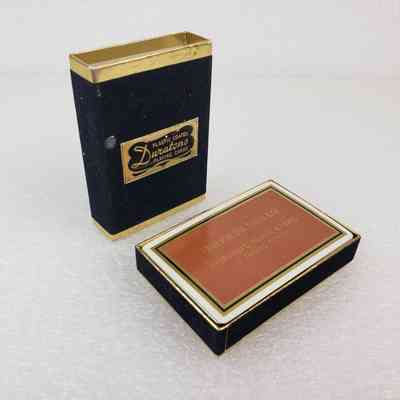 [Playing Cards] Thorson Oil Tools Ltd., Single-Deck, In Box Black Gold-Foil, Card Brown Metallic-Gold Black