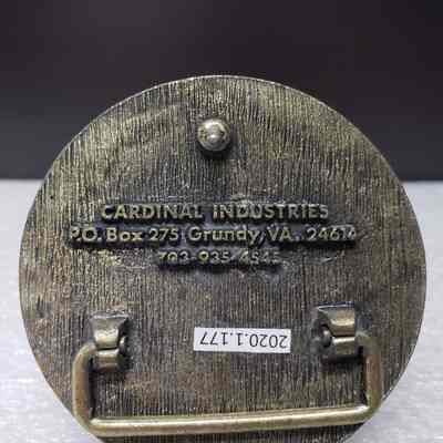 [Belt Buckle] Barton Valve Co. Inc., Antique-Bronze - Maker's Mark: Birw of the maker's mark on the back.