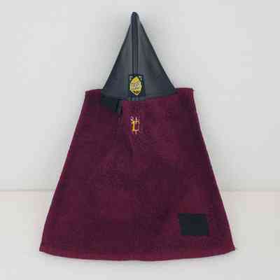 [Club Headcover] Big D Rentals, Terry Cloth Maroon, Embroidered Sikver Gold, Faux- Leather Black