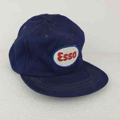 [Cap] Esso, Embroidered Patch, Padded Fabric Navy [Devil's Dust - Degraded Foam Removal]