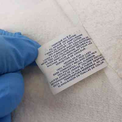 Close-up of Label, Reverse