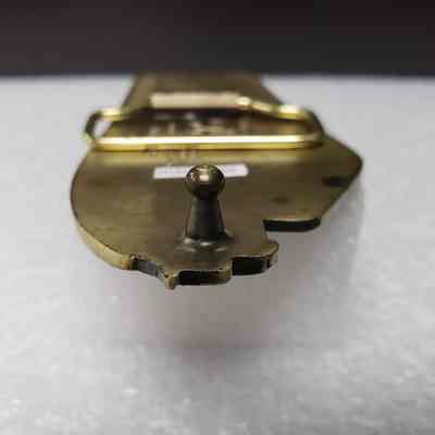 [Belt Buckle] Artie T. Kos Trucking Ltd., Bronze - Hook: View of hook.