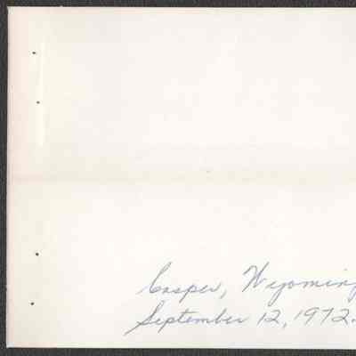 Scan of Label Card, Interior