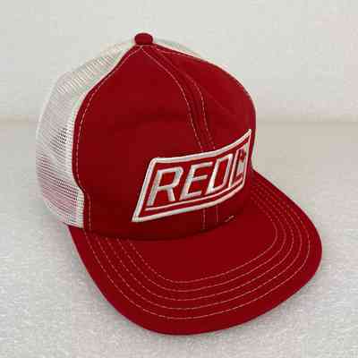 [Cap] Red-L, Padded Crown Red, Mesh Body White