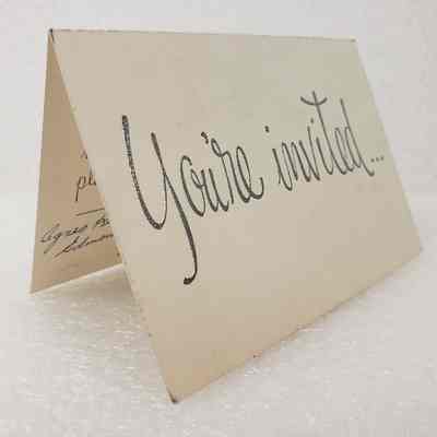 Angled View of Invitation