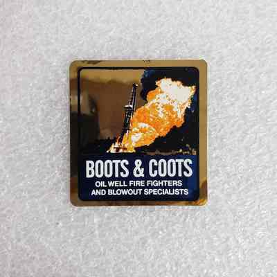 [Sticker] Boots & Coots, Metallic Gold