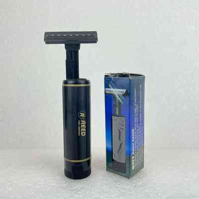 [Razor] Reed Tool Company, Watt Magic Razor, Plastic, Cardboard Box, Blue Black Gold