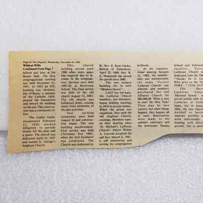 Newsclipping - Wildcat Willy Report, 19 December 1984, Continued: 2024.16.1.15