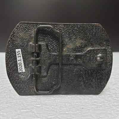 [Belt Buckle] Avenge Canadian, Bronze - Back: View of back.