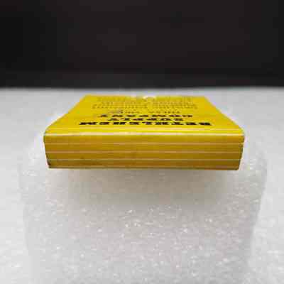 [Matchbook] Bethlehem Supply Co., 20-strike, Yellow Black White - Saddle: View of saddle