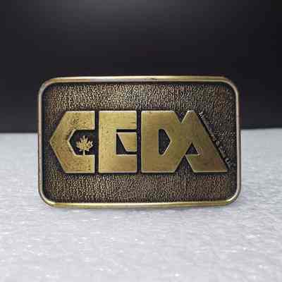 [Belt Buckle] CEDA, Maple Leaf, Antique-Bronze