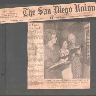 Scan of Scrapbook Page In Situ