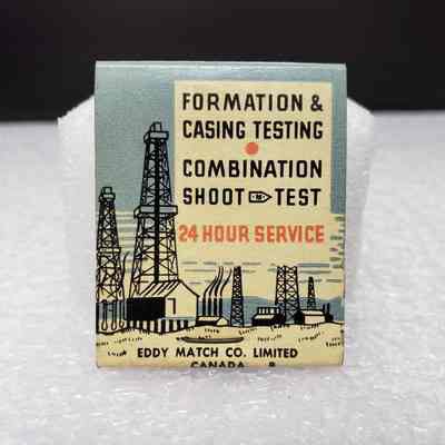 [Matchbook] M.O. Johnston Oil Field Service Ltd., 20-strike, Blue Orange White - Back: View of back cover