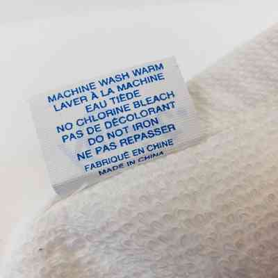 Close-up of Label, Reverse