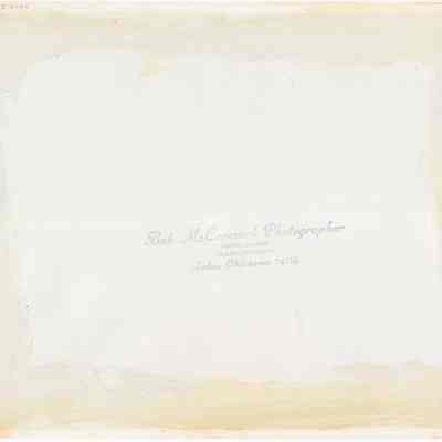 Scan of Photograph, Reverse