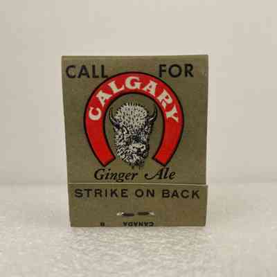 [Matchbook] Call For Calgary Ginger Ale, Sylvan Lake Hotel 20-Strike, Gold Red