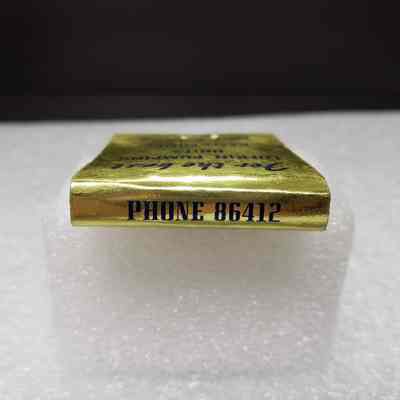 [Matchbook] Lufkin Machine Co. Ltd., 20-strike, Gold Blue - Saddle: View of saddle