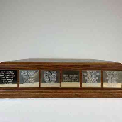 View of Trophy Base, Back