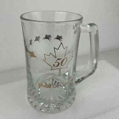 [Tankard] Mobil Oil Canada, 50, Glass, Gold