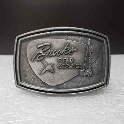 [Belt Buckle] Brooks Field Service, Antique-Silver