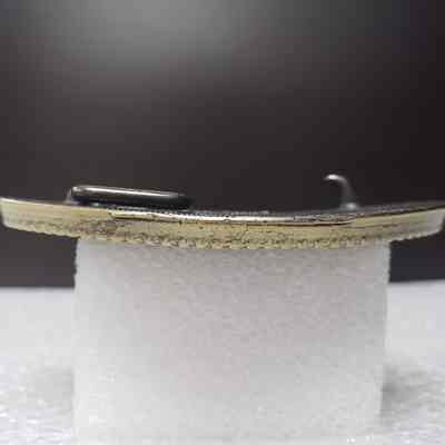 [Belt Buckle] Bronco Drilling Fluids, Antique-Bronze - Side: View from the side.