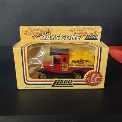 [Model] Pennzoil Tabker Truck, Toy Car, In Box, Red Black Yellow
