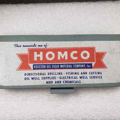 [Notebook] HOMCO Houston Oil Field Material Company Inc., Hardcover, Grey Red Blue