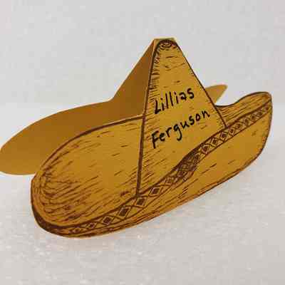 Angled View of Place Card