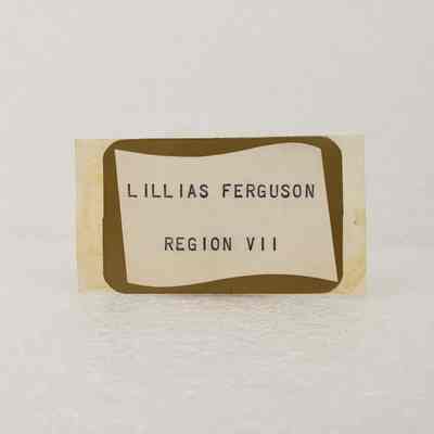 [Name Tag] Lillias Ferguson, Region VII, Association of Desk and Derrick Clubs, Tulsa Oklahoma, September, 1972